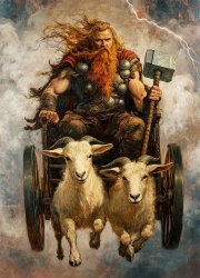 Thor goat cart Meme Template