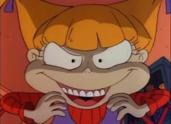 Evil Face Expression Angelica Pickles Meme Template