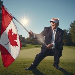 canada gets goldened Meme Template