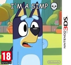 I'm a simp ? 3DS Meme Template