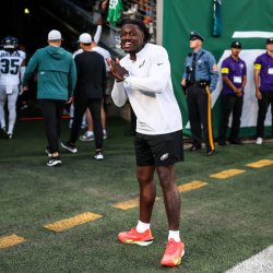 AJ Brown Rubbing Hands Meme Template