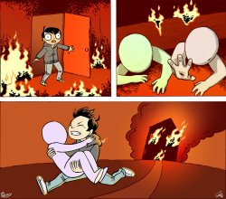Burning House Meme Template