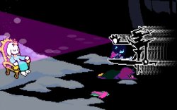 Roaring Knight taking Toriel Meme Template