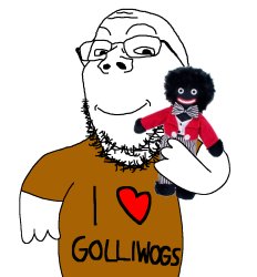 GOlliwog soyjak Meme Template