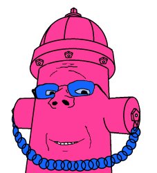 Pink fire hydrant soyjak Meme Template