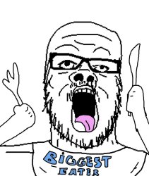 Biggest eater soyjak Meme Template