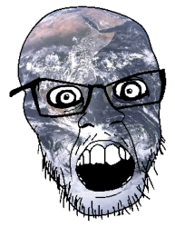 Angry earth soyjak Meme Template