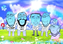 5 calm soyjaks Meme Template