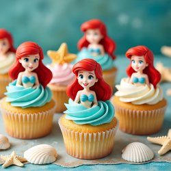 Princess Ariel Cupcakes Meme Template