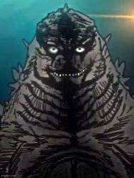 please say sike Godzilla Meme Template
