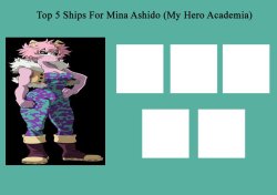 Mina's 5 ships Meme Template