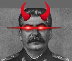 Demonic Joseph Stalin Meme Template