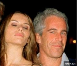 Melania and her secret lover Jeffrey Epstein Meme Template