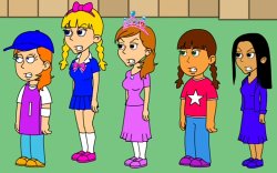 Angry Disney Junior Girls Meme Template