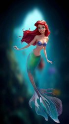 ariel's new tail Meme Template