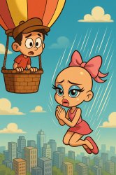 bald cutie's plunge Meme Template