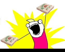 all the pizza Meme Template