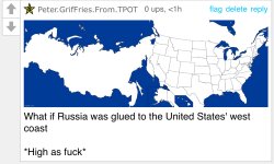 What if Russia was glued to the United States' west coast Meme Template