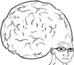 big brain wojack Meme Template