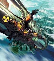 Wolverine strap to a nuke Meme Template