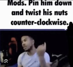 mods pin him down Meme Template