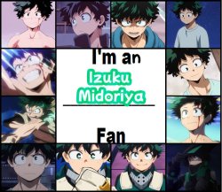 i'm a deku fan Meme Template