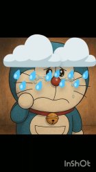 Who made me doraemon cry on the rain? Meme Template