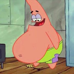 patrick big belly Meme Template