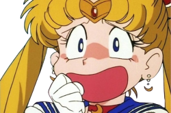 sailor moon scared Meme Template