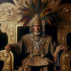 Inca man on throne Meme Template