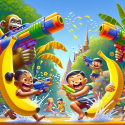 bananas and guns Meme Template