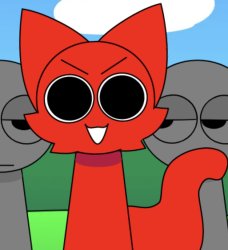 RED CAT Meme Template