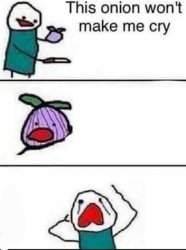 Onion Wont Make Me Cry Meme Template