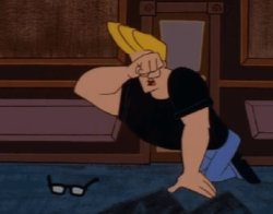 Jonny Bravo Seen without Glasses Meme Template