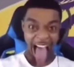 Flightreacts with his tongue out Meme Template
