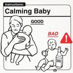 Calming Baby Meme Template