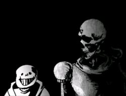 Realistic Papyrus staring at poorly detailed Sans Meme Template
