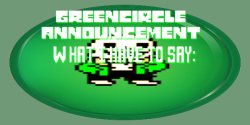 green circle announcement Meme Template