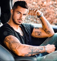 Hot tattoo man Meme Template