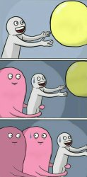running away balloon extended Meme Template