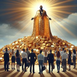 getting rich off of the flock, BECOMING “a prophet of gold”. Meme Template