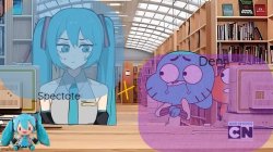 Spectate and denji shared announcement template Meme Template