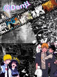 Denji's announcement template by Asriel Meme Template