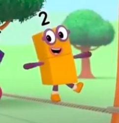 tightrope numberblock Meme Template