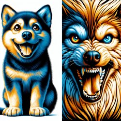 dog happy, killer dog Meme Template