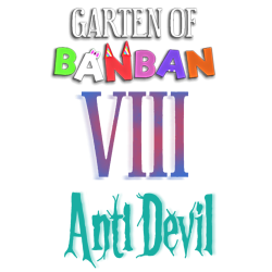 Garten of Banban 8 Anti Devil logo Meme Template
