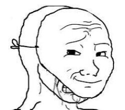 Crying inside Meme Template
