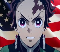 Tanjiro American Meme Template