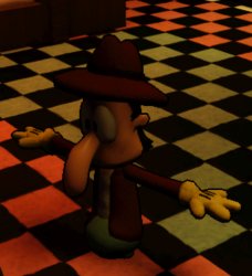 Invader t pose Meme Template