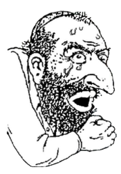 Worried Jew merchant transparent Meme Template